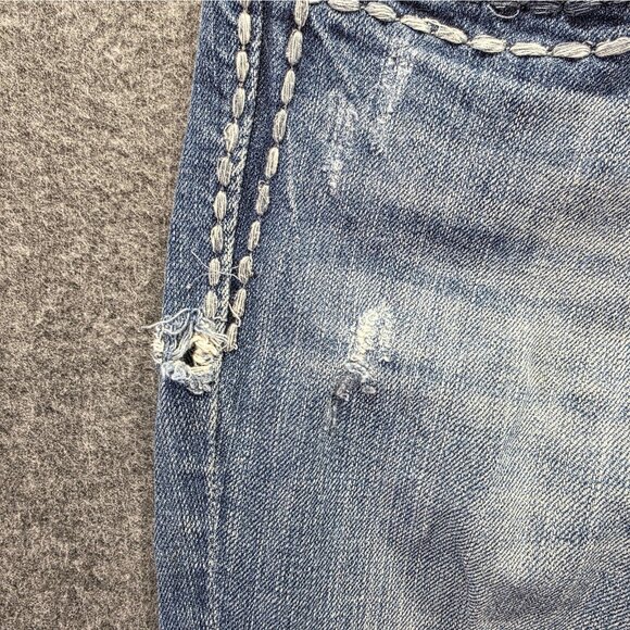 Miss Me Jeans Womens 29 Light Wash Blue Skinny JP5159S Embroidered Cross Pockets - Picture 12 of 12